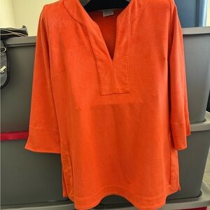 Vibrant Orange Tunic Top p41